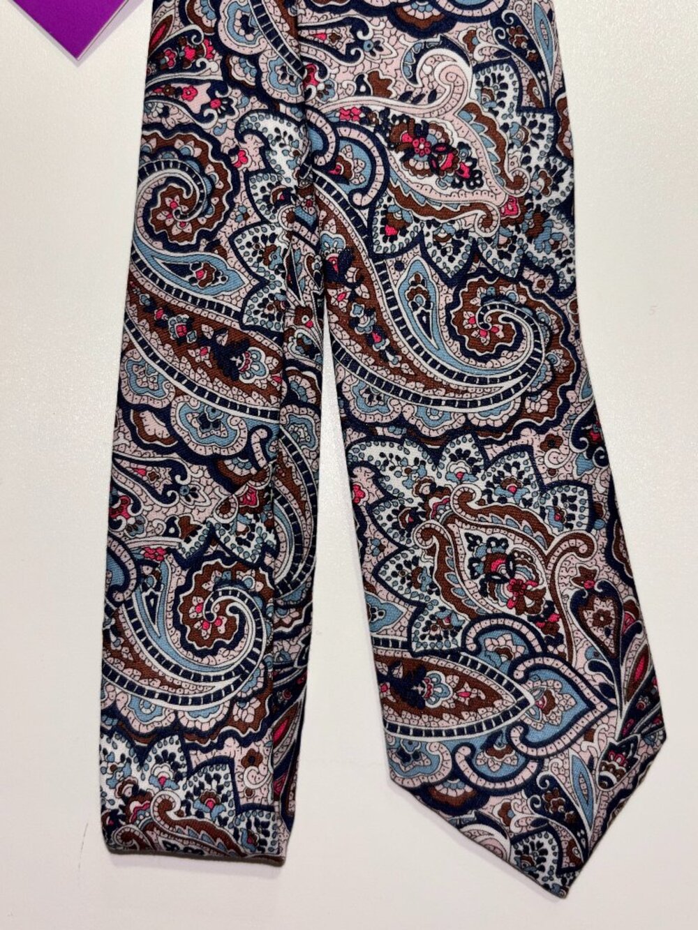 NWT Tessa Paisley Print Tie Gianni Feraud Premium Collection Liberty Wedding